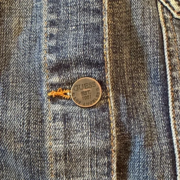 Vintage Guess Denim Brittney Jacket size Large - Picture 5 of 8